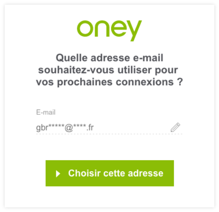 Connexion à votre compte étape 3